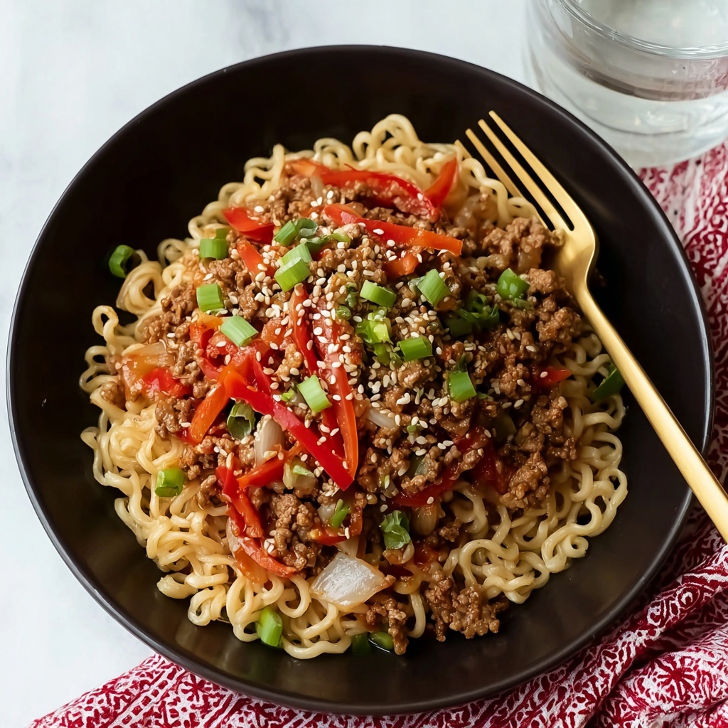 One-Pot Beef Ramen Noodles Recipe - Recipe Image