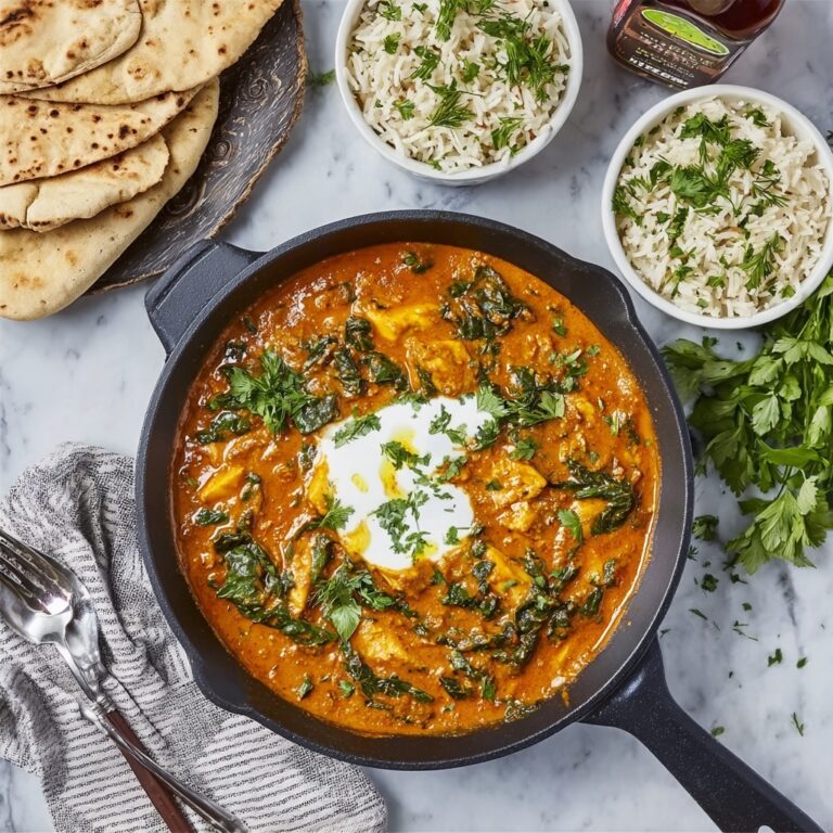 Chicken Curry with Coconut Milk, Tomatoes & Spinach Recipe
