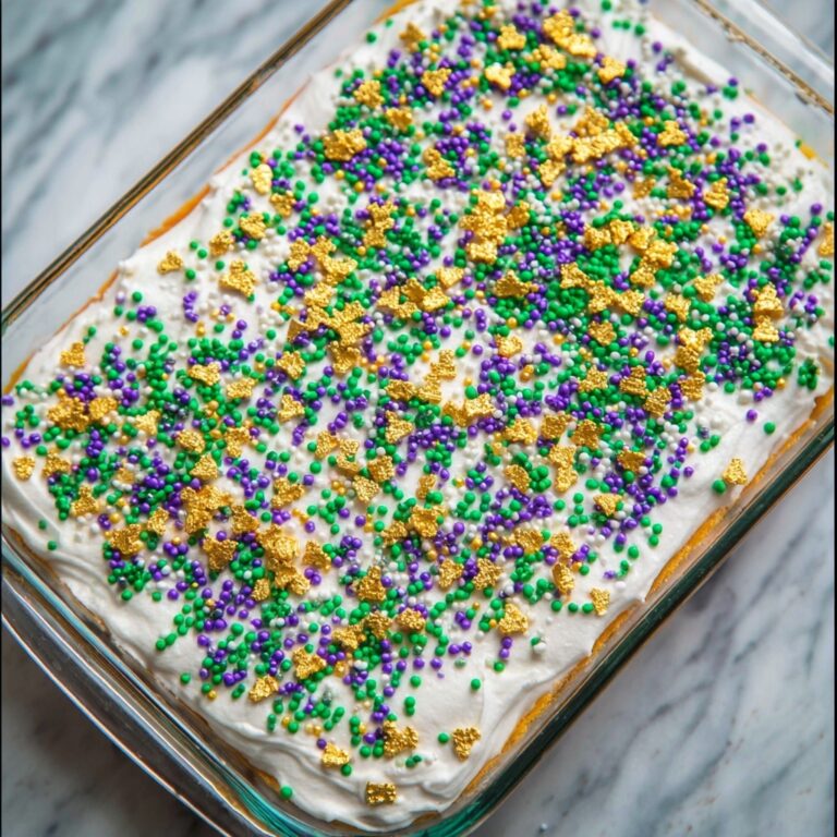 King Cake Poke Cake Recipe