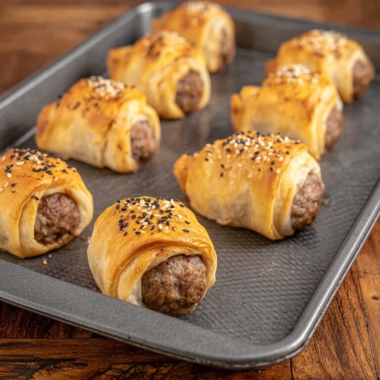 Brats in a Blanket with Cheddar and Everything Bagel Seasoning Recipe