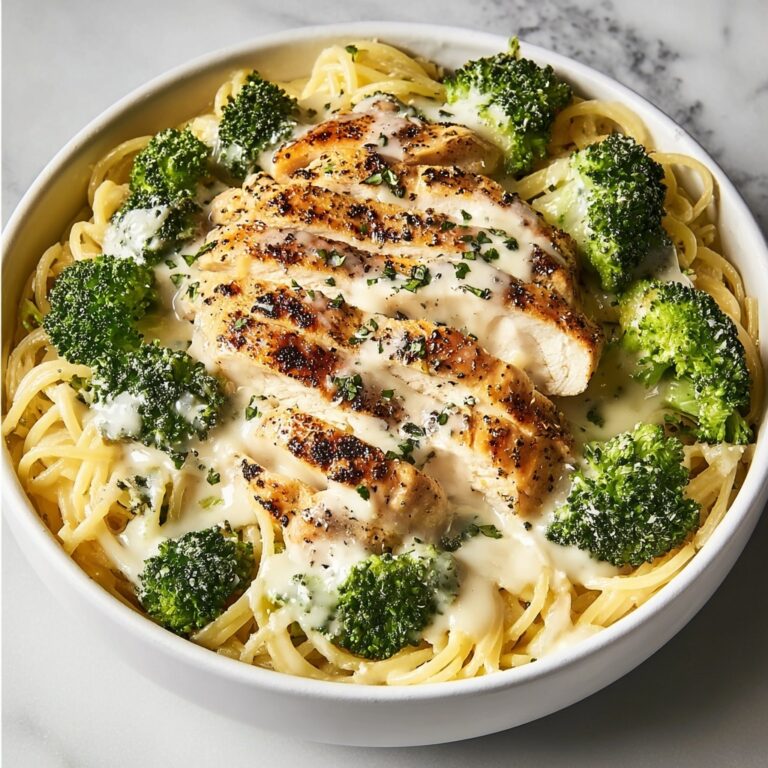 Skinny Chicken Broccoli Alfredo Recipe