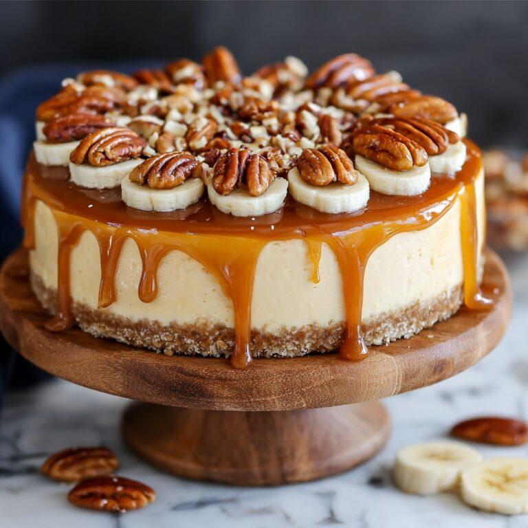 Banana Caramel Nut Cheesecake Recipe