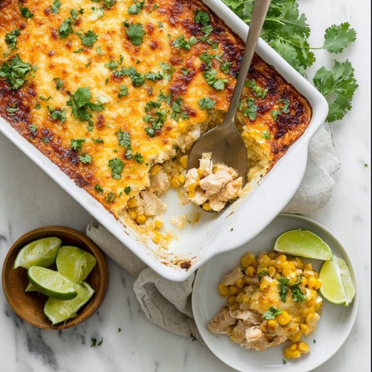 Mexican Street Corn Casserole with Chicken Recipe