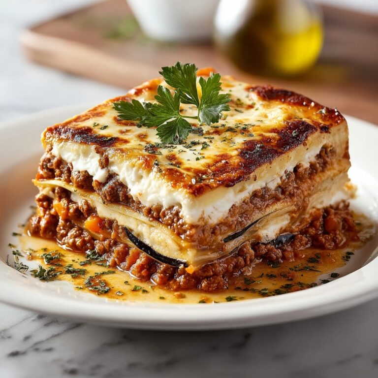 Classic Greek Eggplant Moussaka Recipe