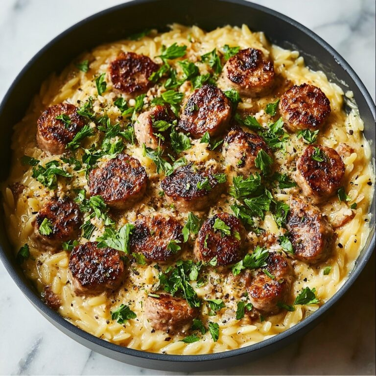 Creamy Chicken Sausage Orzo: A Delicious One-Pot Recipe for Easy Weeknight Dinners Recipe