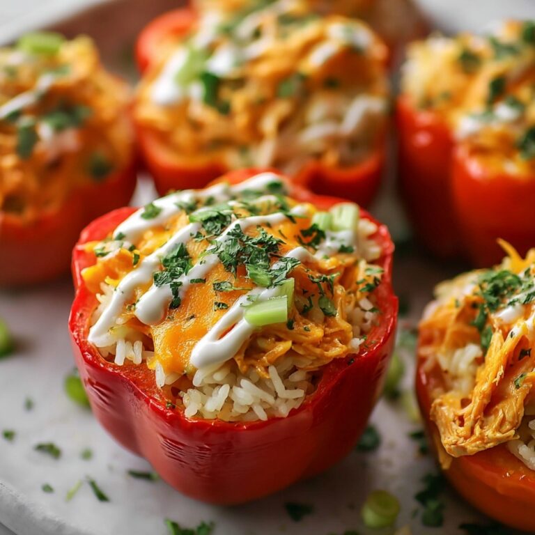Spicy Buffalo Chicken Stuffed Peppers Recipe