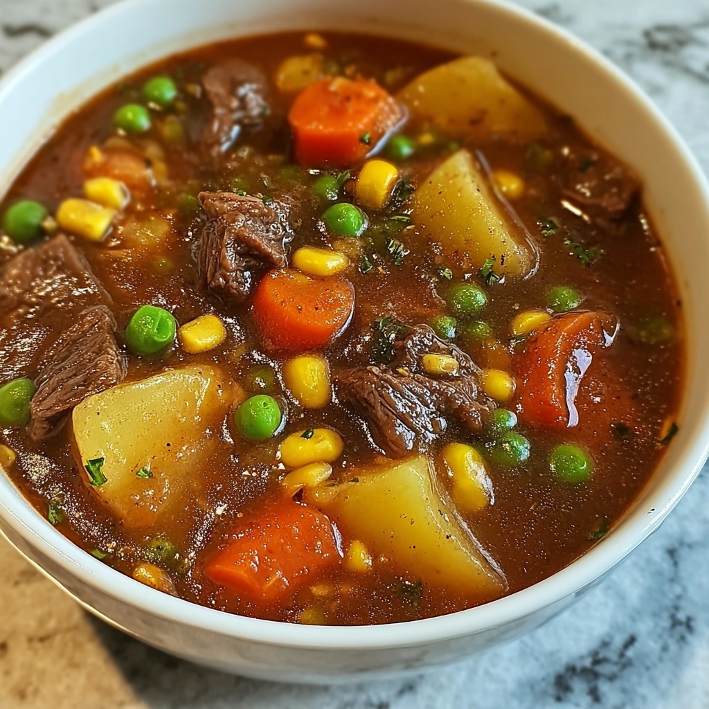 Mom’s Old Fashioned Vegetable Beef Soup Recipe - Recipe Image