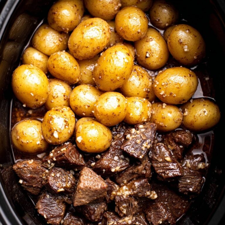 Slow Cooker Garlic Butter Beef Bites Recipe