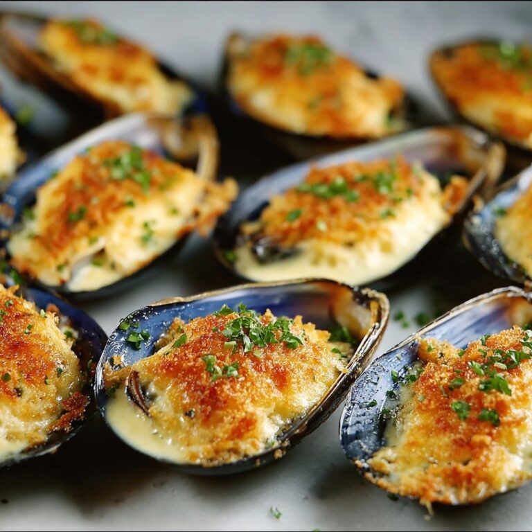 Stuffed Baked Mussels (Baked Tahong) Recipe