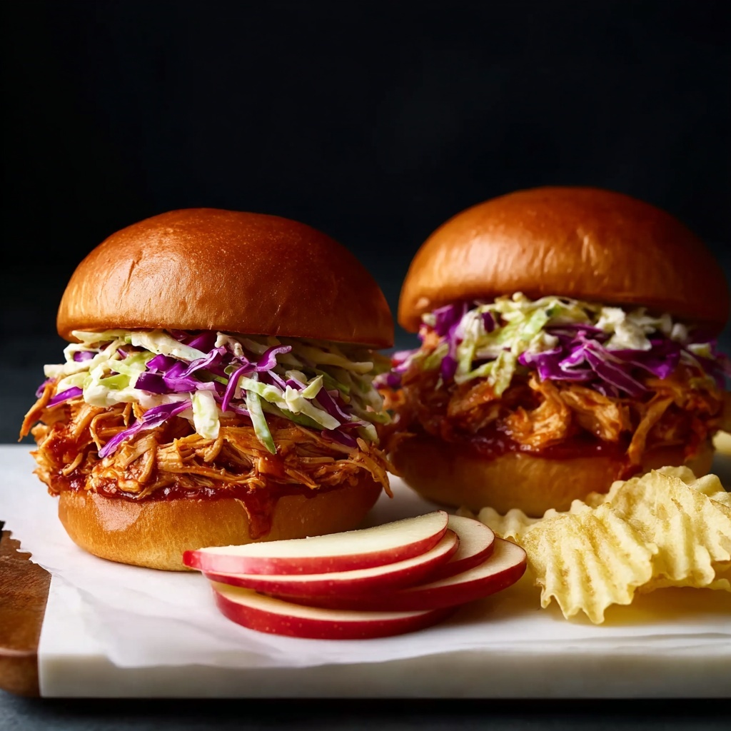 Crockpot BBQ Pulled Chicken Sandwiches Recipe - Recipe Image