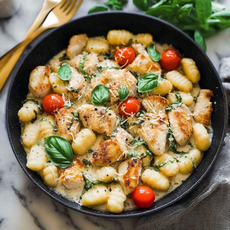 Garlic Chicken Gnocchi Skillet Recipe