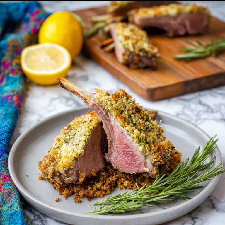 Dijon Herb Crusted Rack of Lamb Recipe