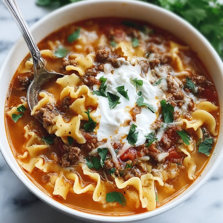 Slow Cooker Lasagna Soup Recipe