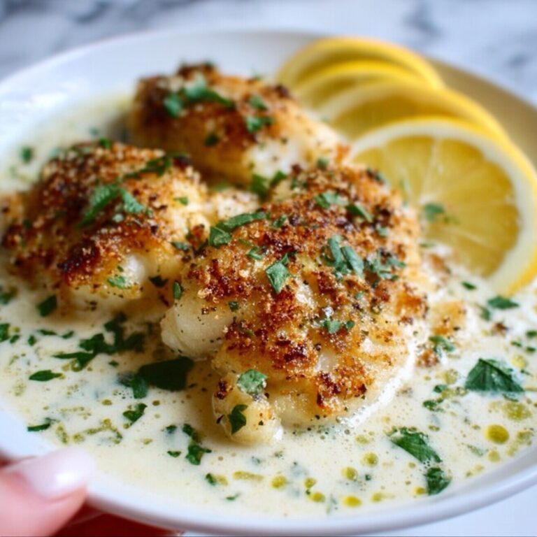 Baked Cod in Coconut Lemon Cream Sauce Recipe