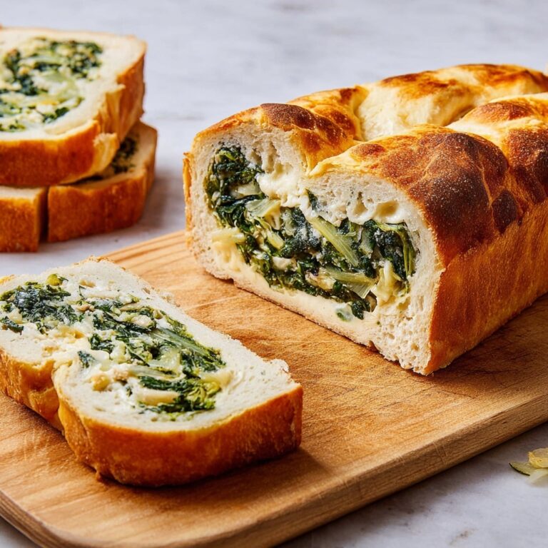 Spinach Cheese Stuffed Bread Recipe