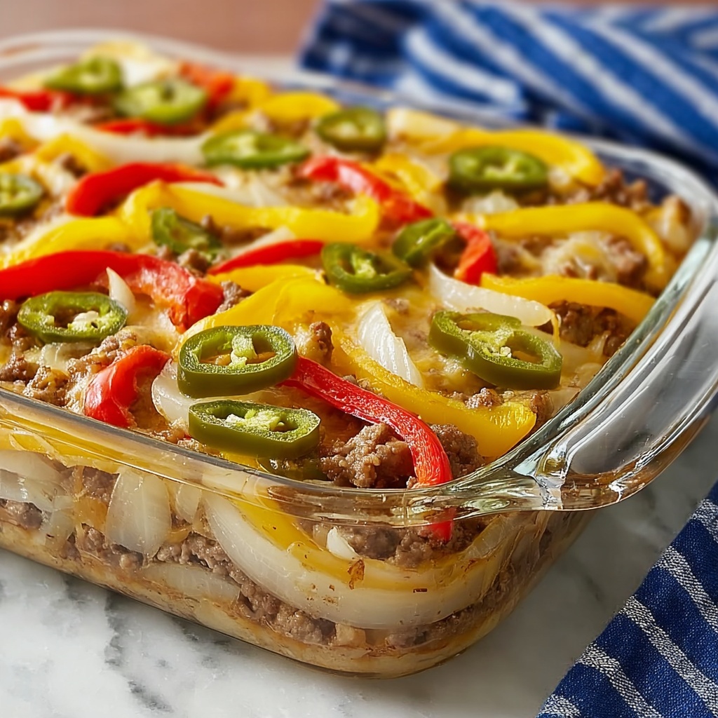 Southern Five Layer Beef Casserole Recipe - Recipe Image