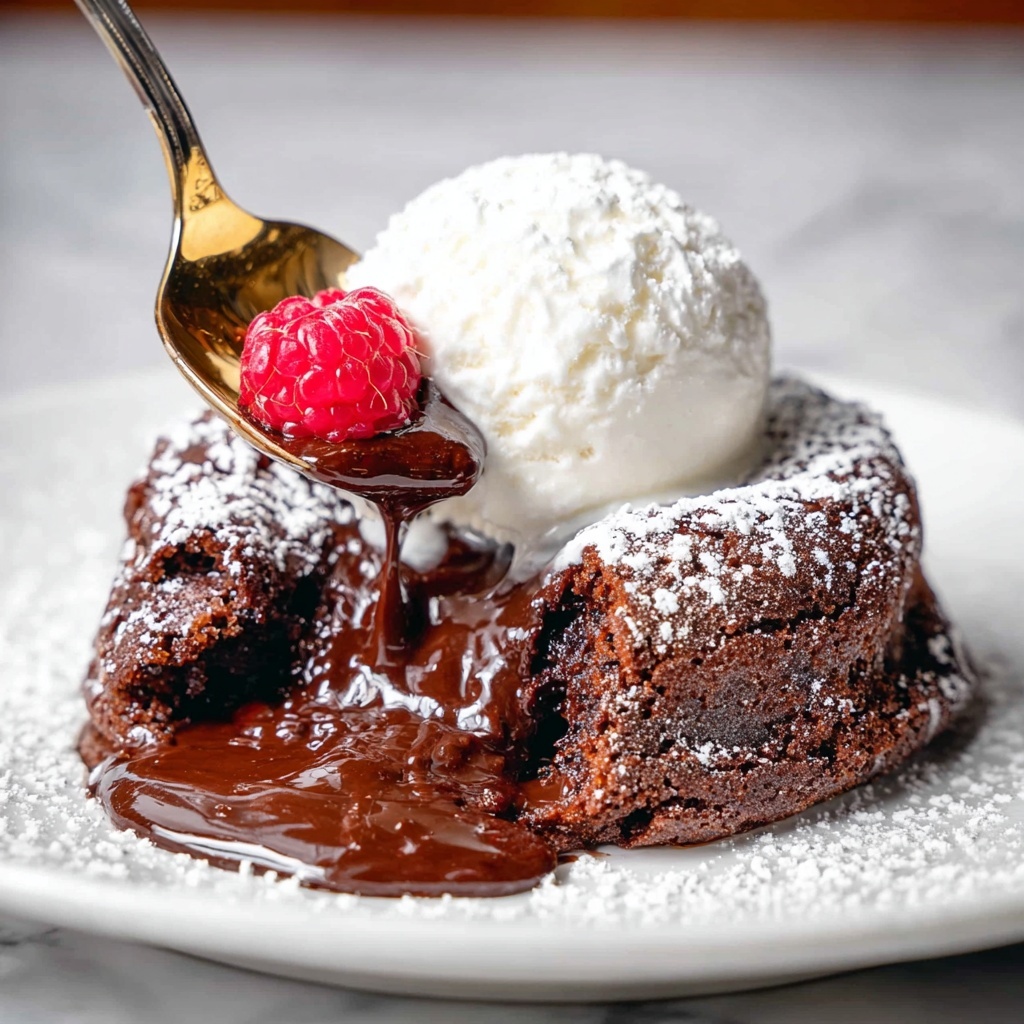 Slow Cooker Chocolate Cake with Hot Fudge and Berries Recipe - Recipe Image
