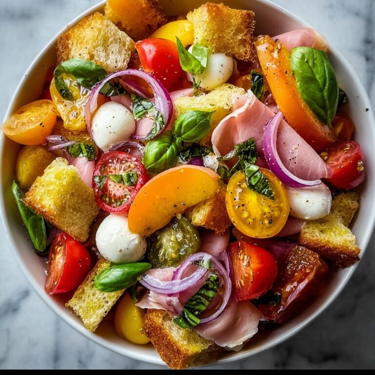 Peach Panzanella Salad Recipe