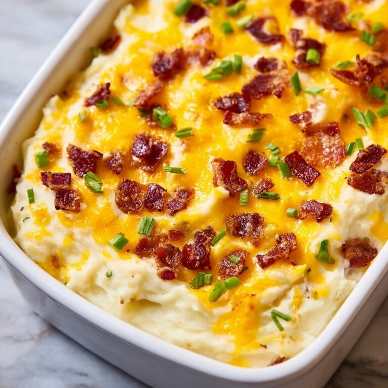 Cheesy Bacon Mashed Potatoes Casserole Recipe