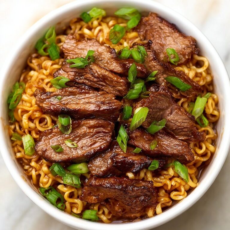 Spicy Steak Ramen Noodles Recipe