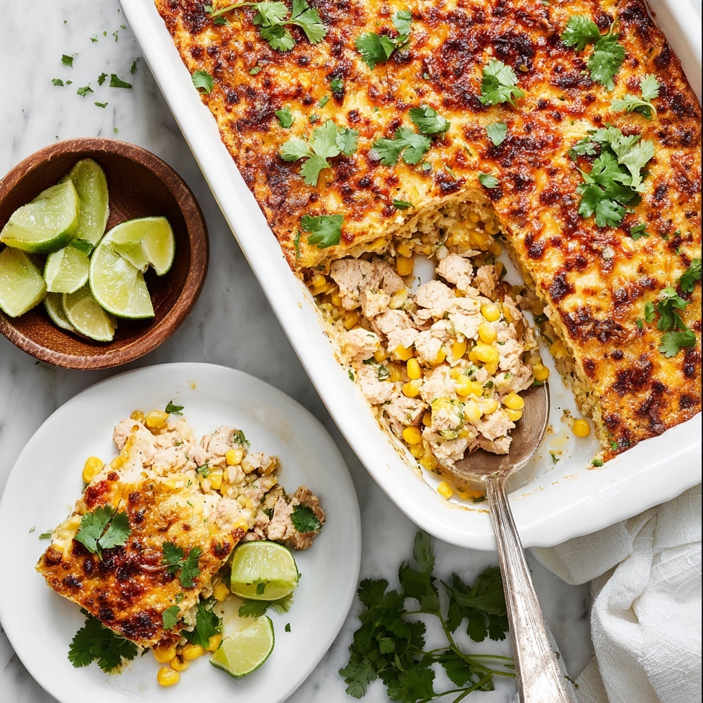 Mexican Street Corn Casserole with Chicken Recipe - Recipe Image