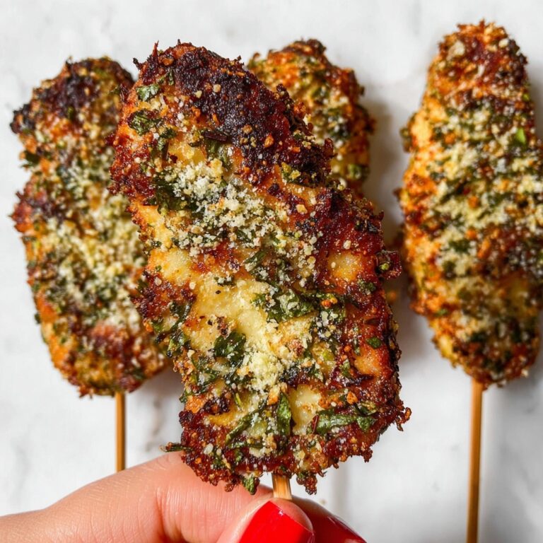 Garlic Parmesan Chicken Skewers Recipe