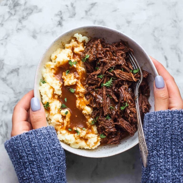 Instant Pot Pot Roast with Mashed Potatoes and Gravy Recipe