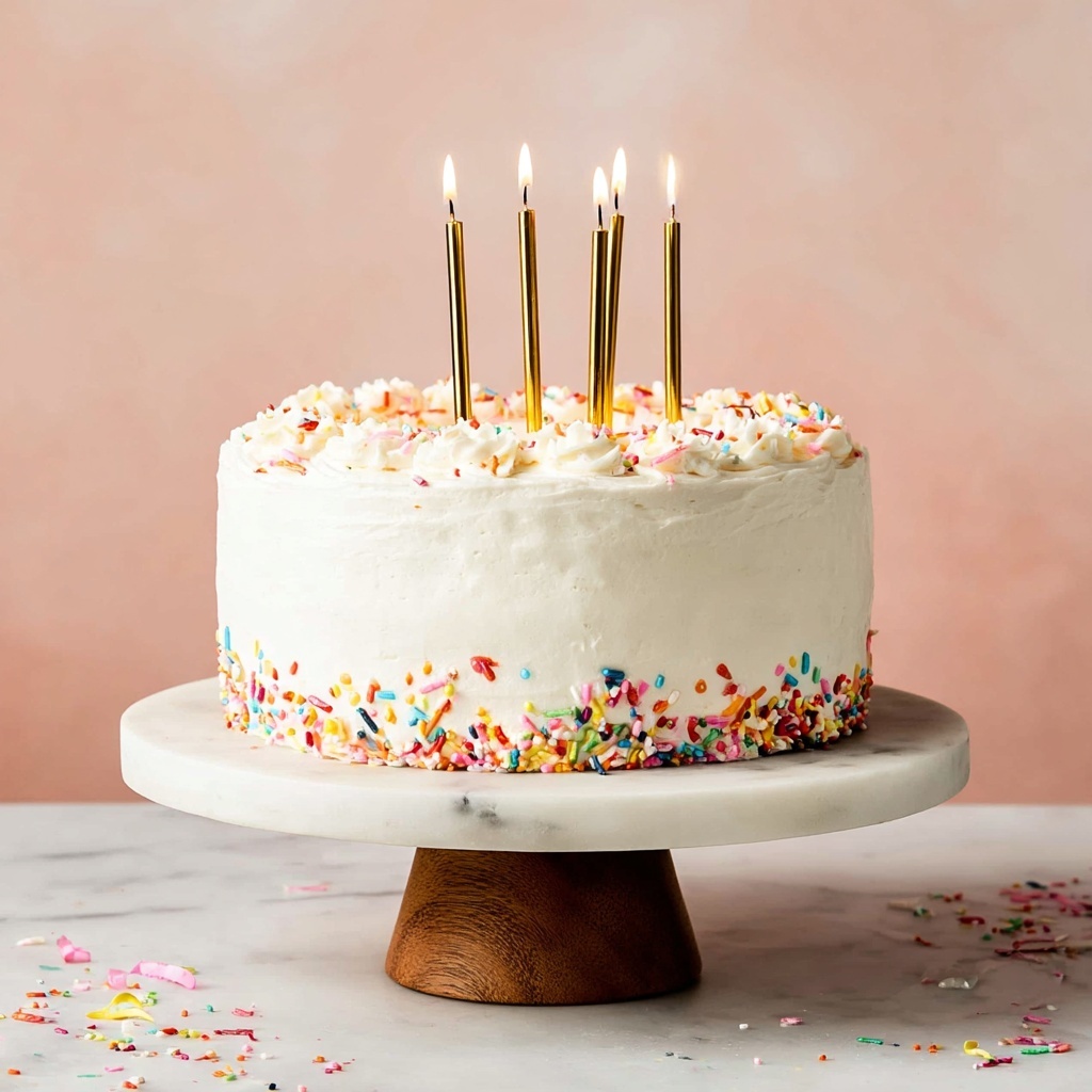 Confetti Birthday Cake (Funfetti) Recipe - Recipe Image