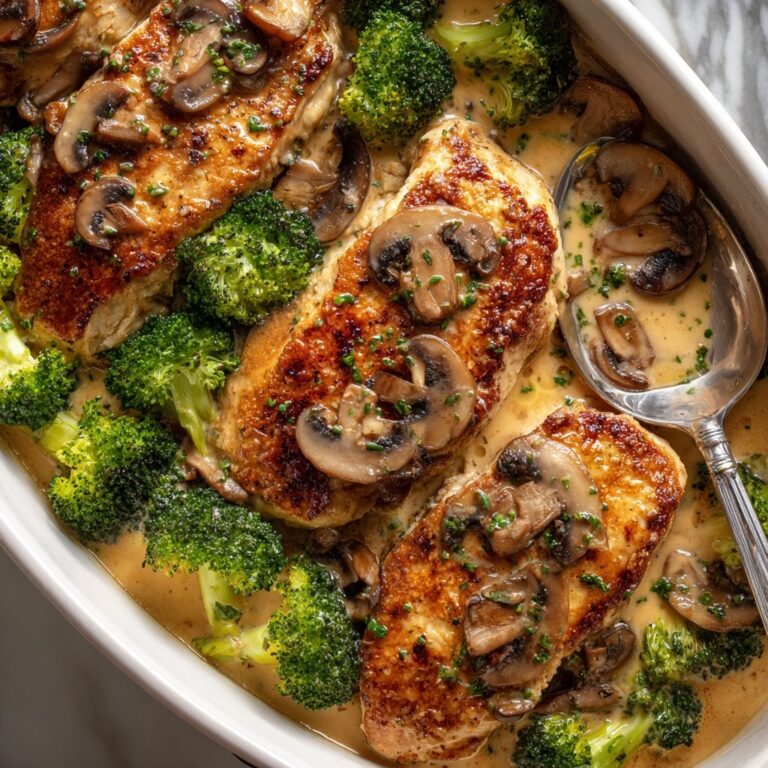 Creamy Broccoli and Mushroom Chicken Recipe