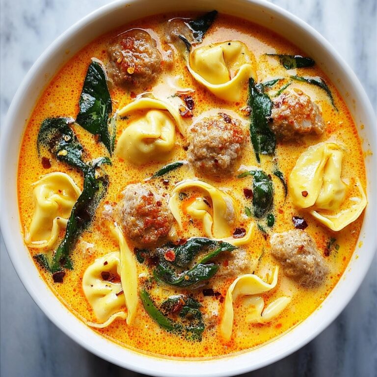 Sausage Tortellini Soup with Spinach Recipe
