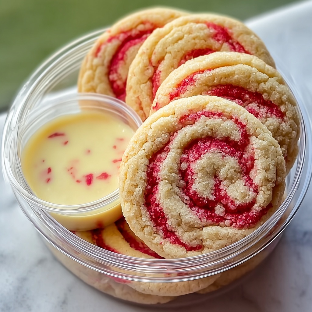 Strawberry Banana Pudding Cookies with Cheesecake Dip Recipe - Recipe Image