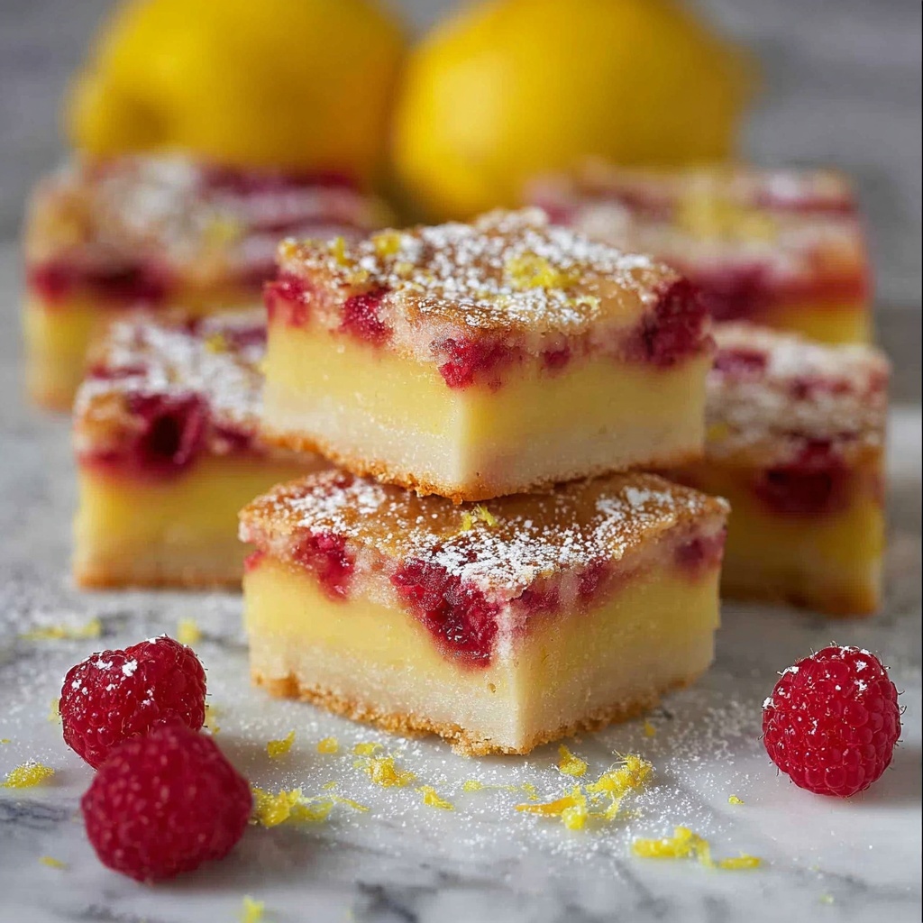 Raspberry Lemon Bars Recipe - Recipe Image