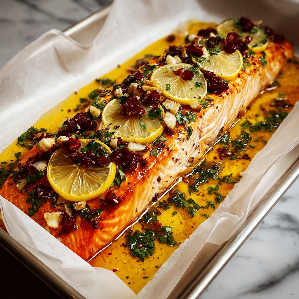 Christmas Baked Salmon Recipe - Recipe Image