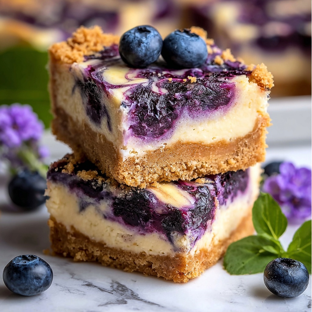 Blueberry Cheesecake Bars Recipe - Recipe Image