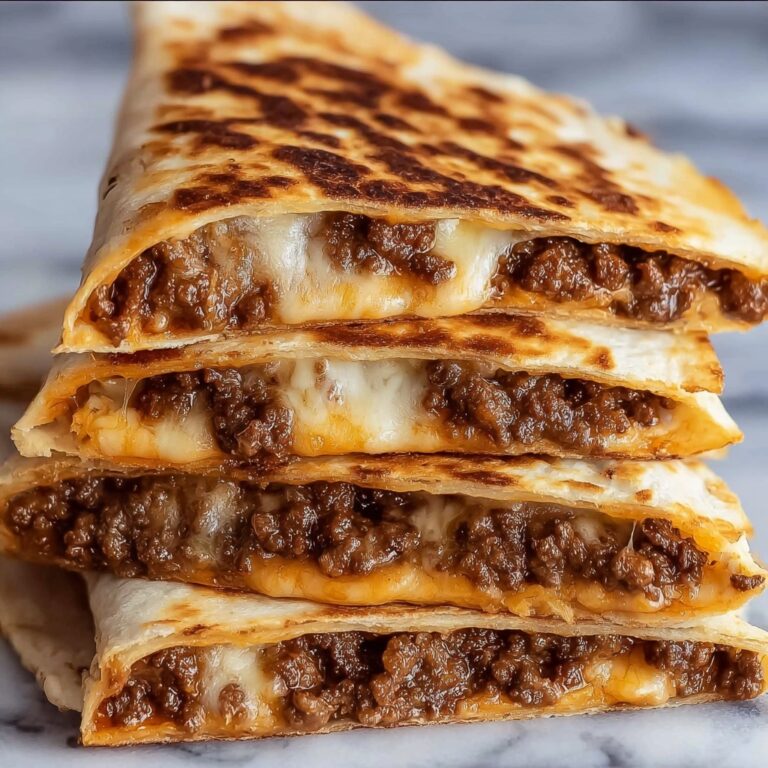 Cheesy Ground Beef Quesadillas Recipe