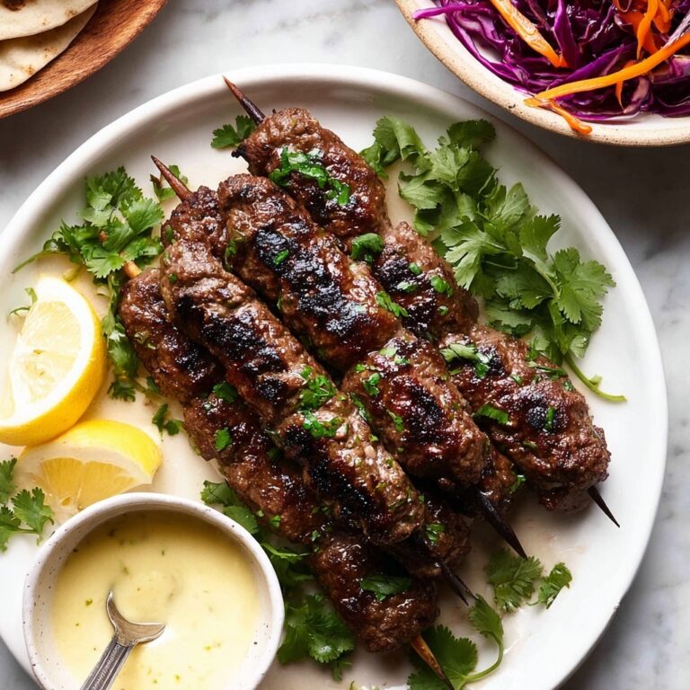 Lamb Koftas with Yoghurt Dressing Recipe