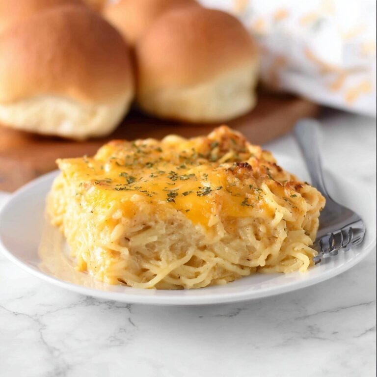 Baked Cheesy Chicken Spaghetti Recipe