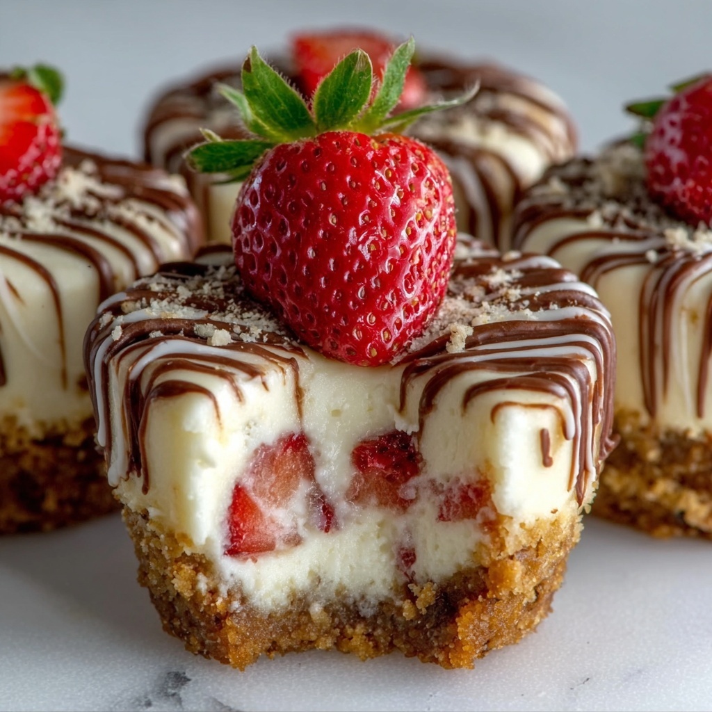 White Chocolate Strawberry Cheesecake Bites Recipe - Recipe Image
