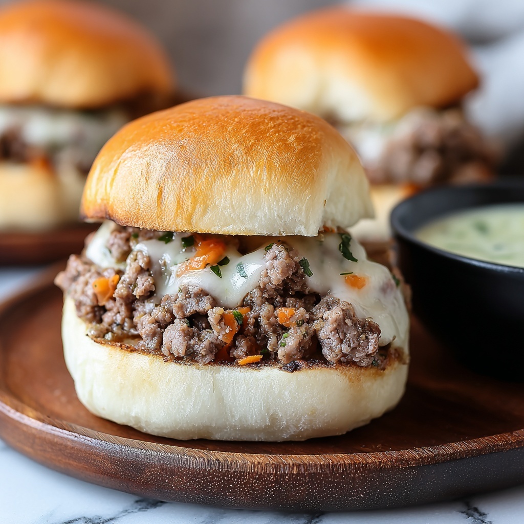Philly Cheesesteak Sloppy Joes Recipe - Recipe Image