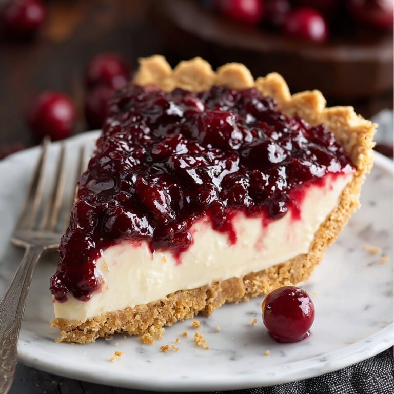 Cranberry Cheesecake Pie Recipe