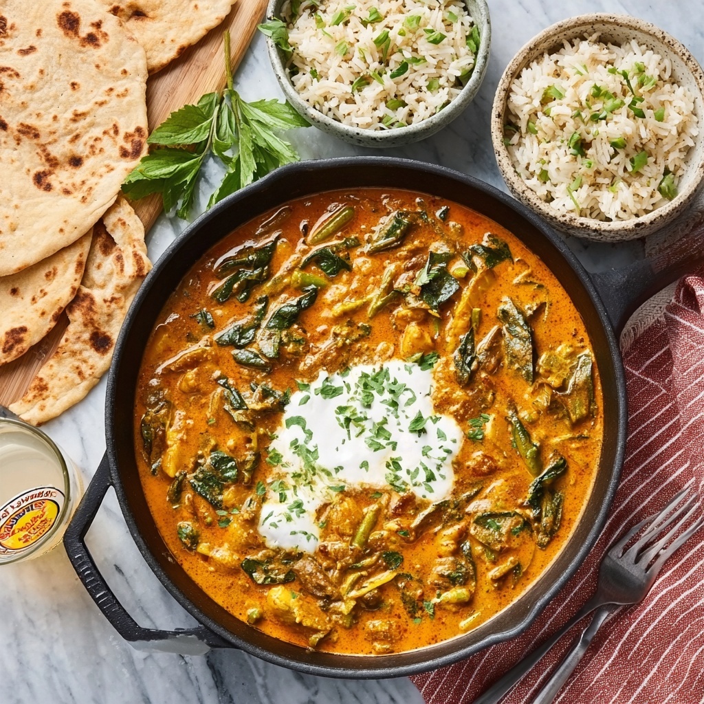 Chicken Curry with Coconut Milk, Tomatoes & Spinach Recipe - Recipe Image