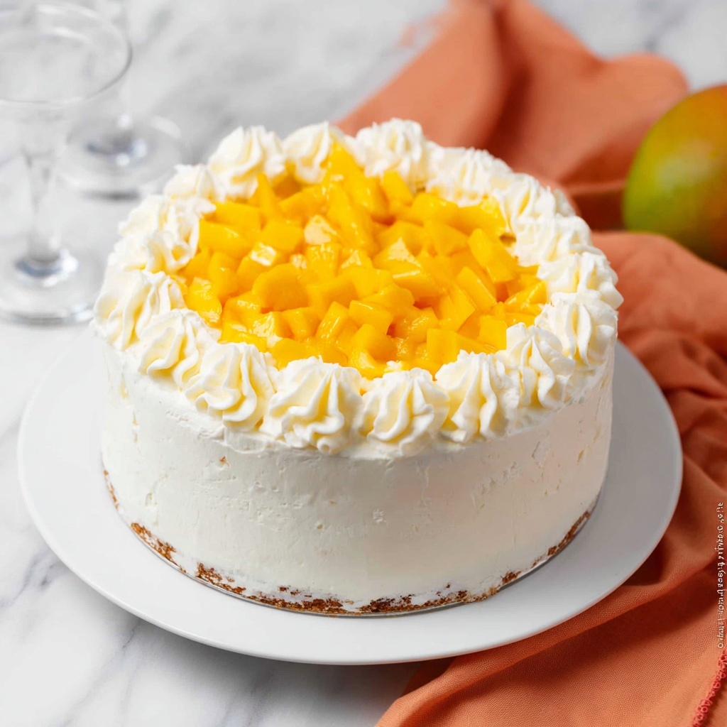 Mango Layer Cake – A Tropical Delight Recipe - Recipe Image