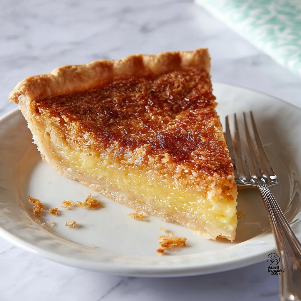 French Coconut Pie Recipe - Recipe Image