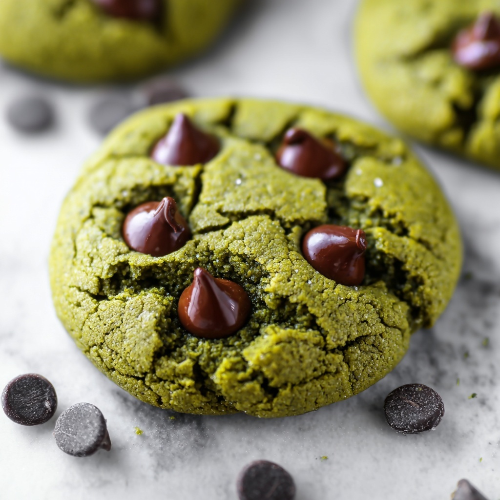 Matcha Chocolate Chip Cookies Recipe - Recipe Image
