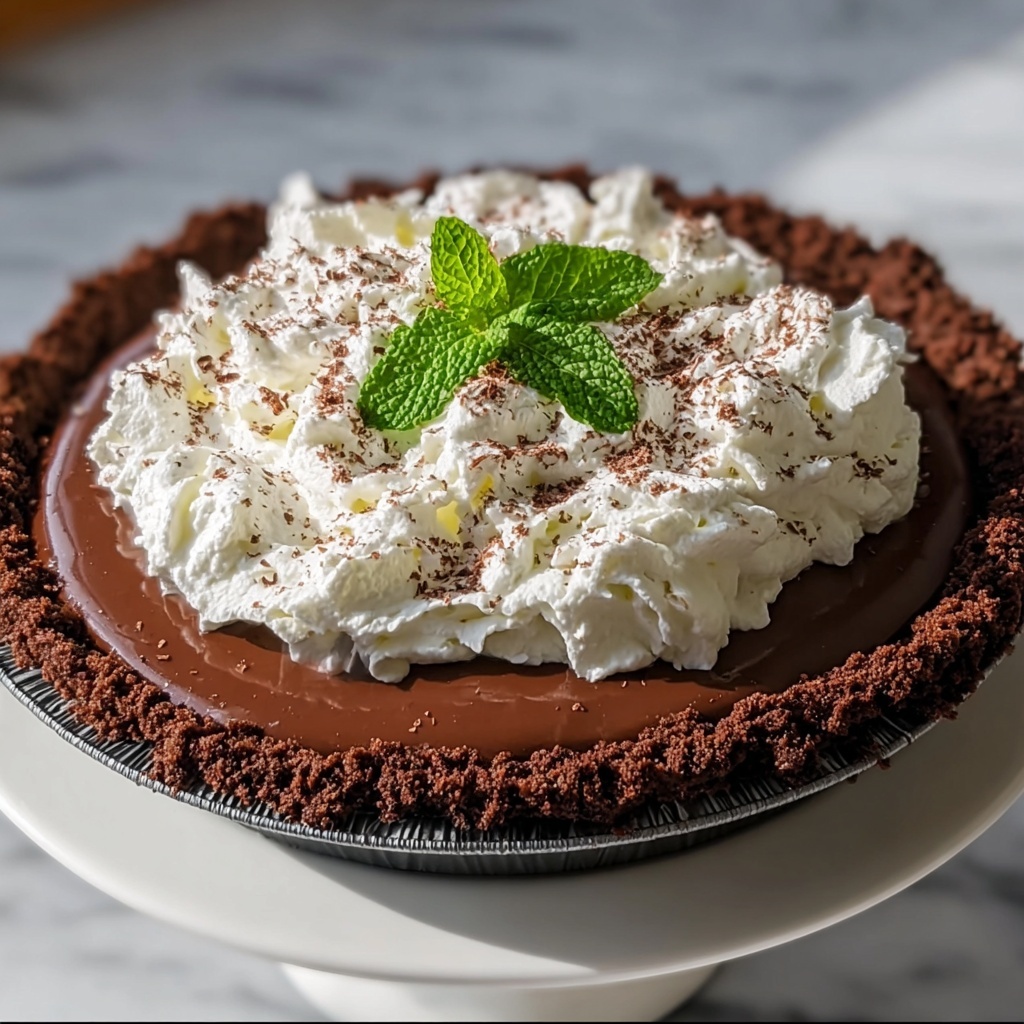 Chocolate Mint Pie Recipe - Recipe Image
