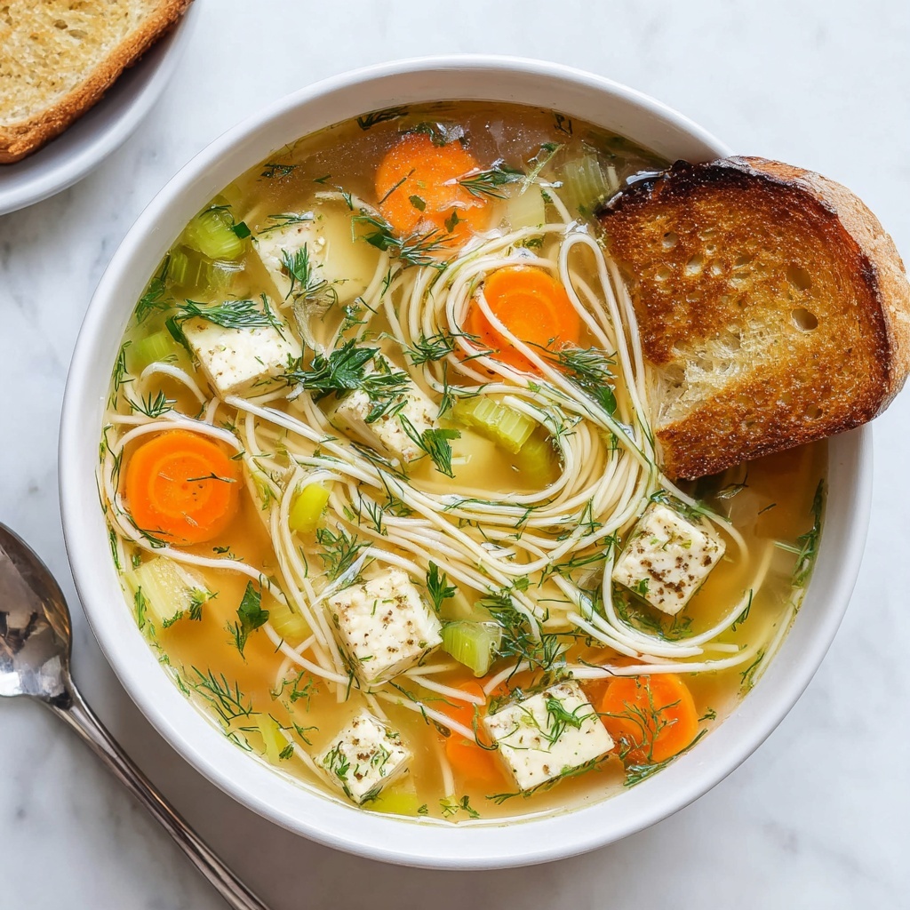 Vegan Chicken Noodle Soup Recipe - Recipe Image