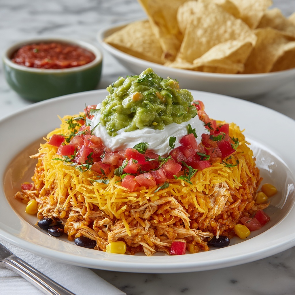 Chicken Enchilada Skillet Rice Recipe - Recipe Image