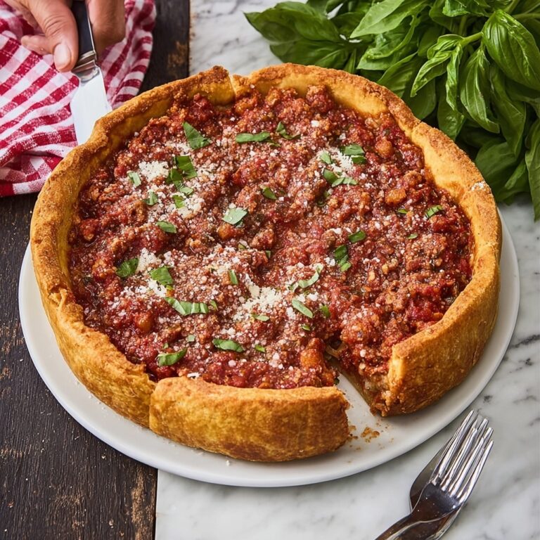 Slow Cooker Deep Dish Pizza Recipe