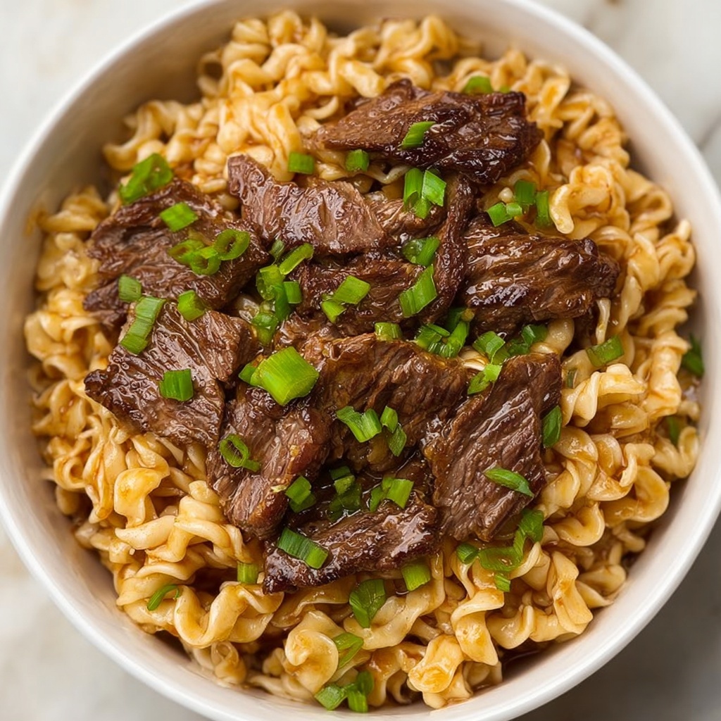 Spicy Steak Ramen Noodles Recipe - Recipe Image