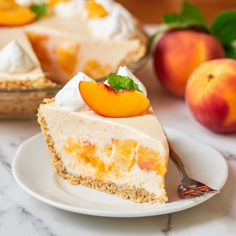 Peach Ice Cream Pie Recipe
